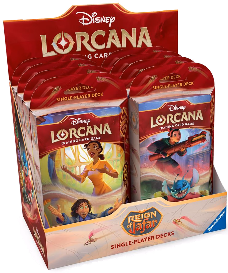 Disney Lorcana Reign of Jafar Starter Deck Display