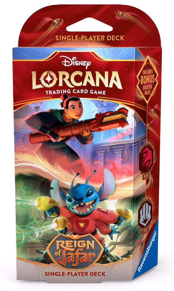 Disney Lorcana Reign of Jafar Starter Deck (Ruby & Steel)