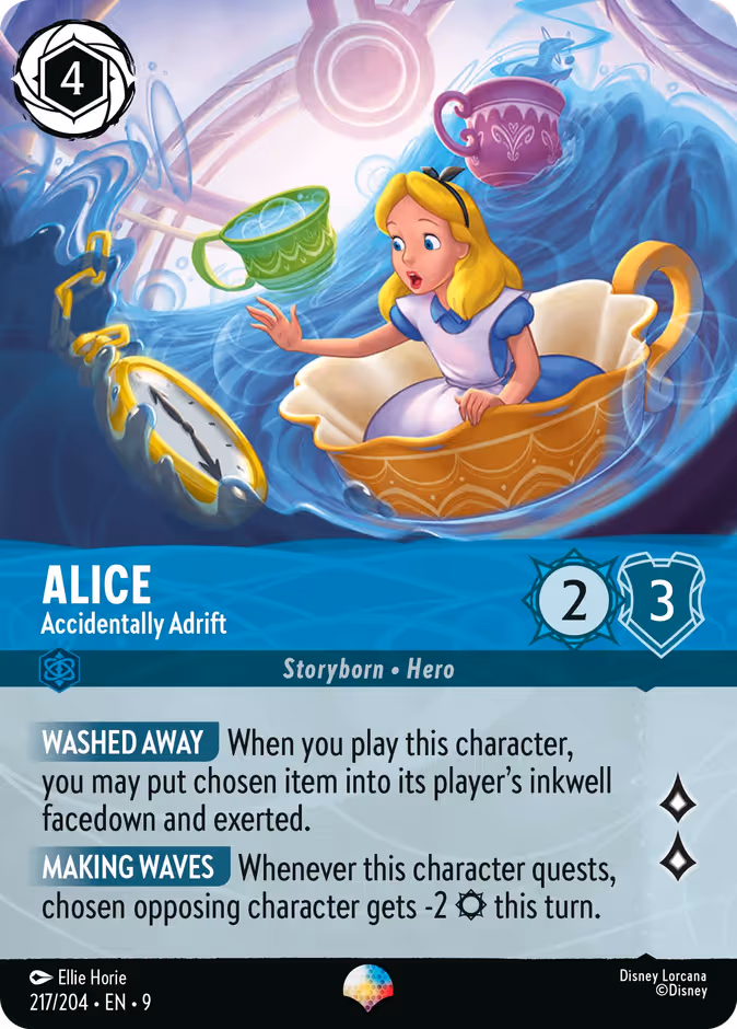 Alice - Accidentally Adrift Lorcana card (217/204, Fabled)