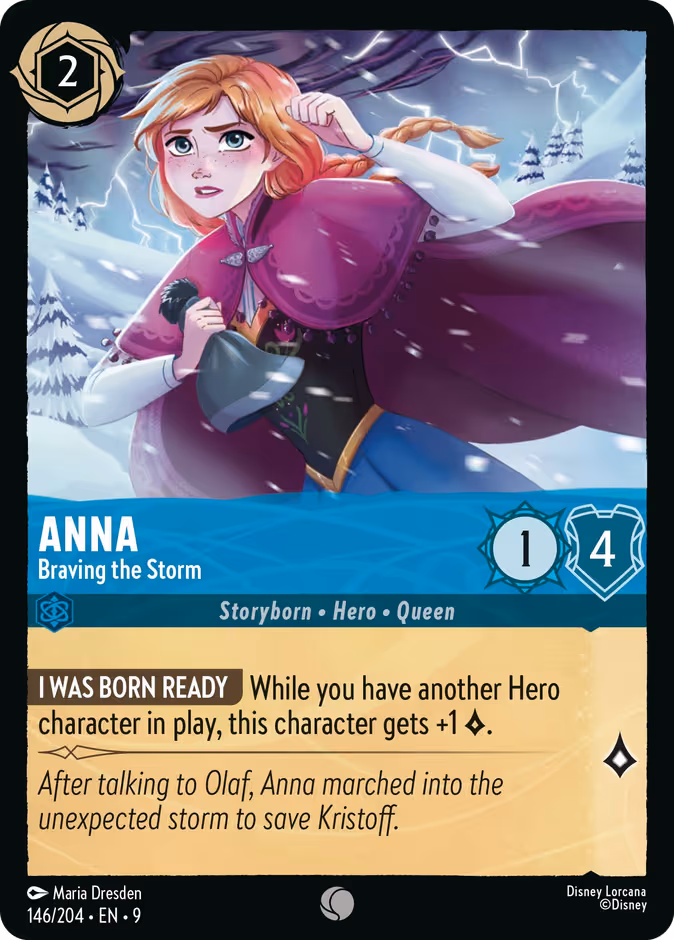 Anna - Braving the Storm Lorcana card (146/204, Fabled)