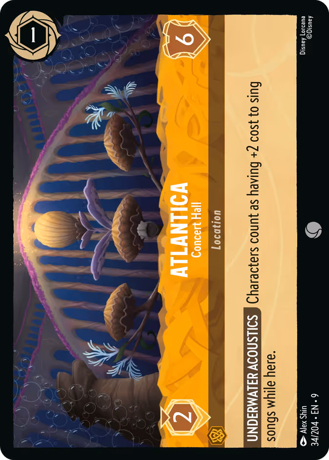 Atlantica - Concert Hall Lorcana card (34/204, Fabled)