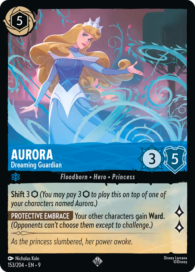 Aurora - Dreaming Guardian Lorcana card (153/204, Fabled)