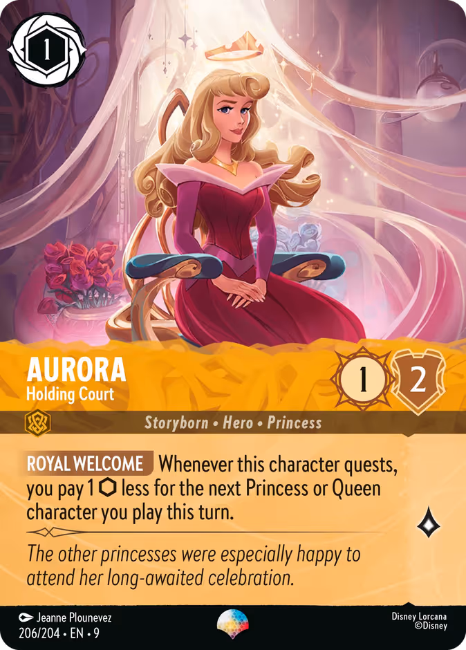 Aurora - Holding Court Lorcana card (206/204, Fabled)