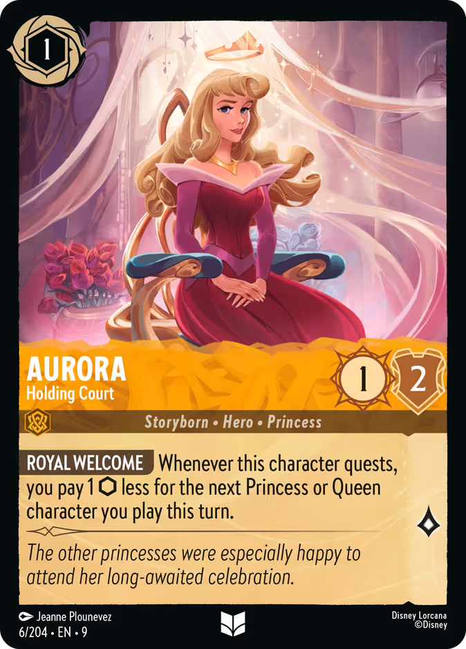 Aurora - Holding Court Lorcana card (6/204, Fabled)