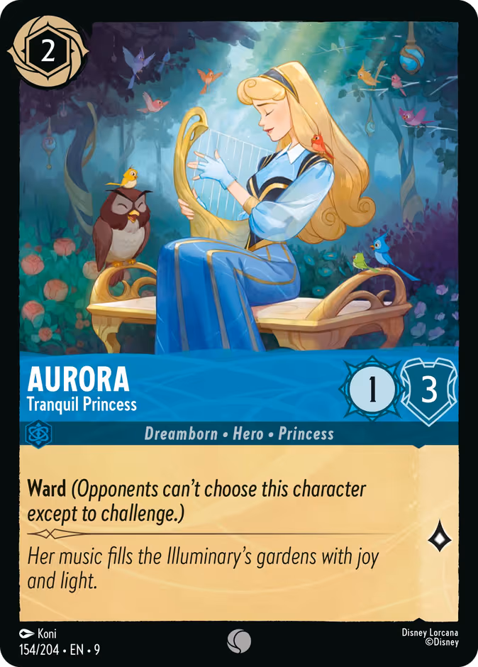 Aurora - Tranquil Princess Lorcana card (154/204, Fabled)