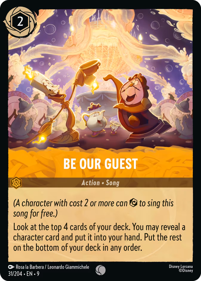 Be Our Guest Lorcana card (31/204, Fabled)