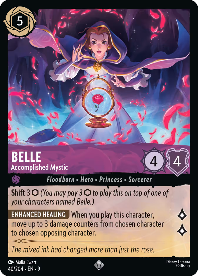 Belle - Accomplished Mystic Lorcana card (40/204, Fabled)