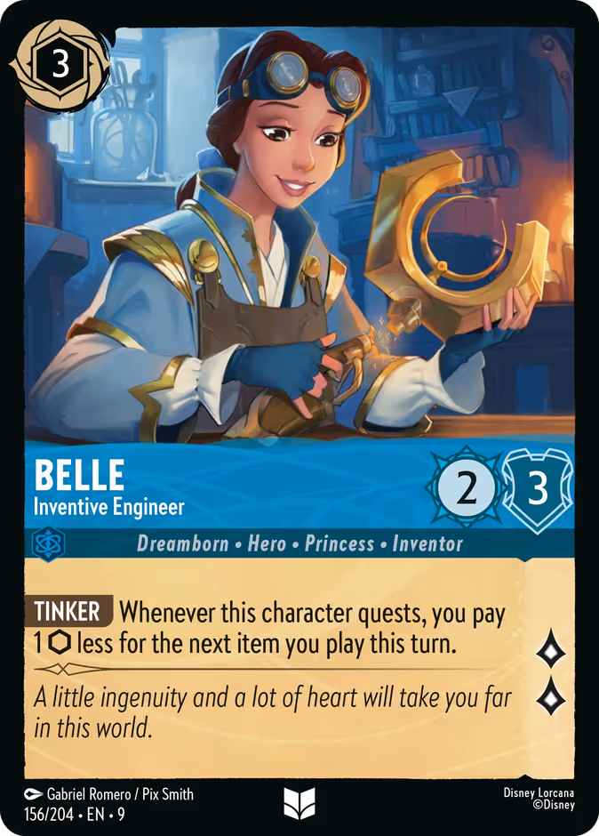 Belle - Inventive Engineer Lorcana card (156/204, Fabled)