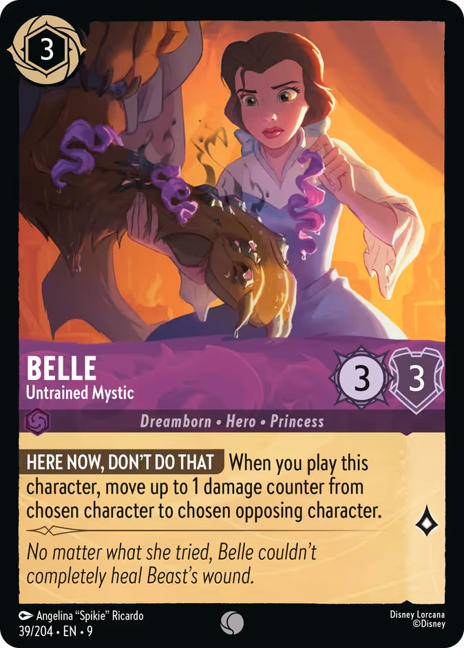 Belle - Untrained Mystic Lorcana card (39/204, Fabled)