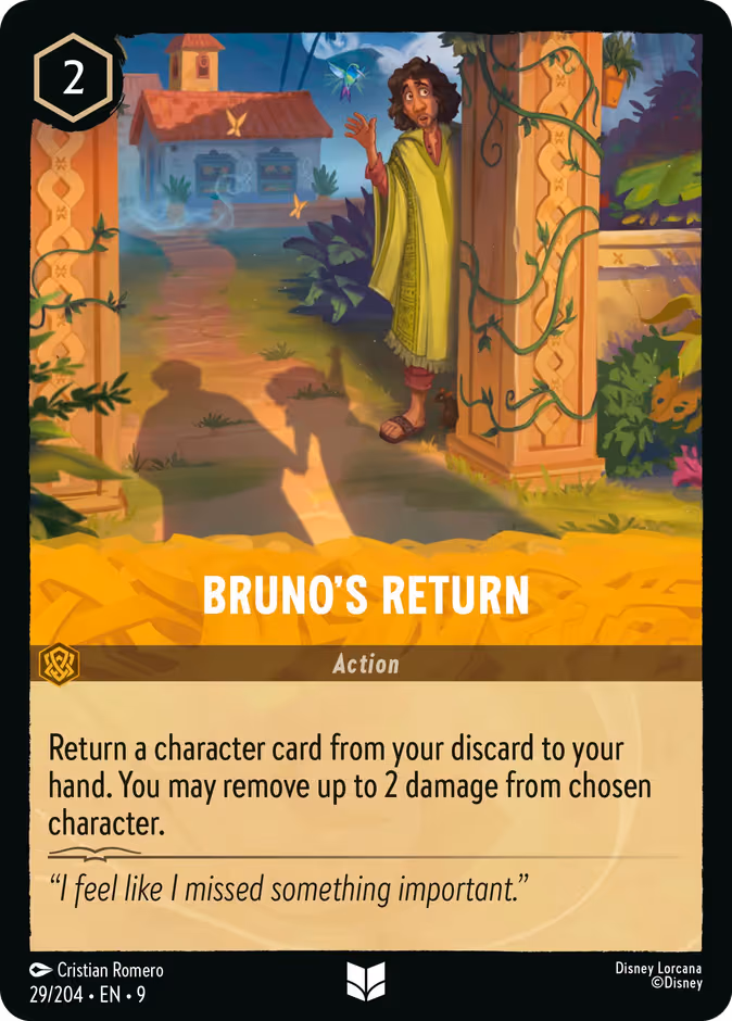 Bruno's Return Lorcana card (29/204, Fabled)