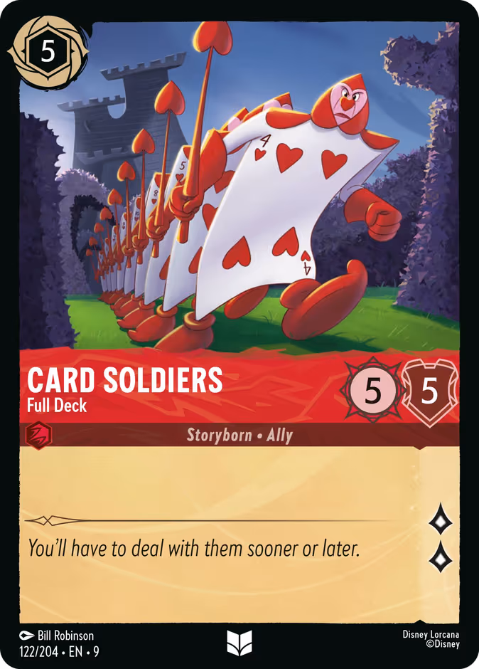 Card Soldiers - Full Deck Lorcana card (122/204, Fabled)
