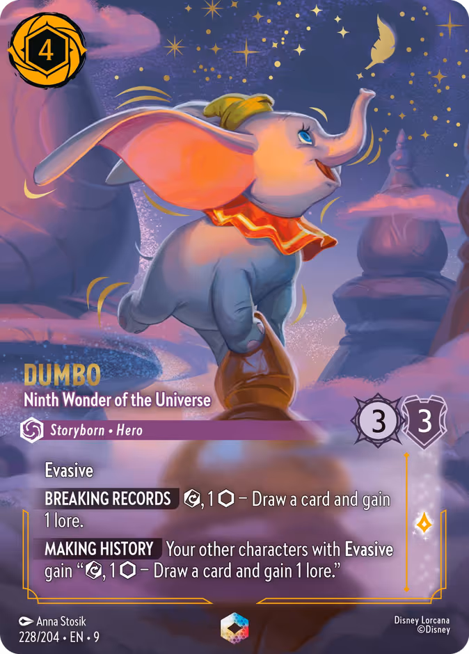Dumbo - Ninth Wonder of the Universe Lorcana card (228/204)