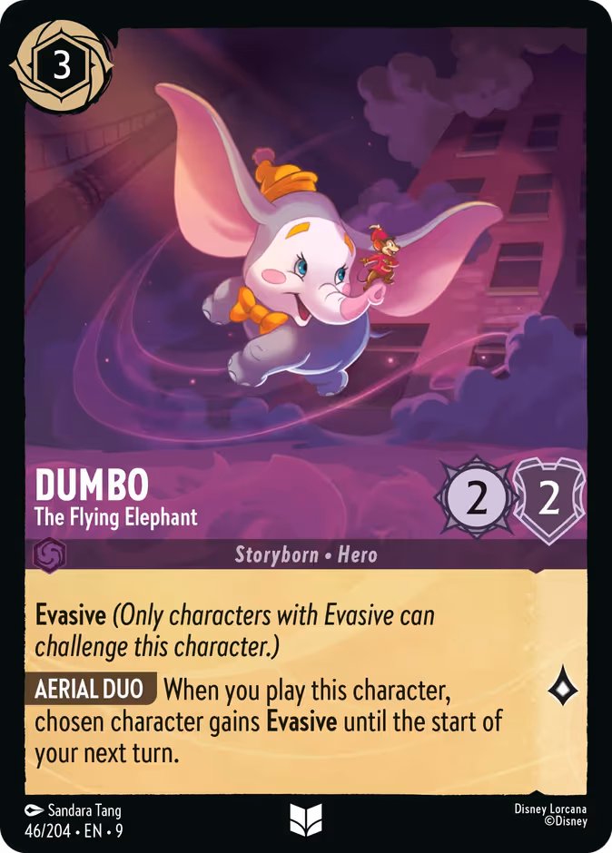 Dumbo - The Flying Elephant Lorcana card (46/204, Fabled)