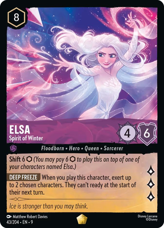 Elsa - Spirit of Winter Lorcana card (43/204, Fabled)