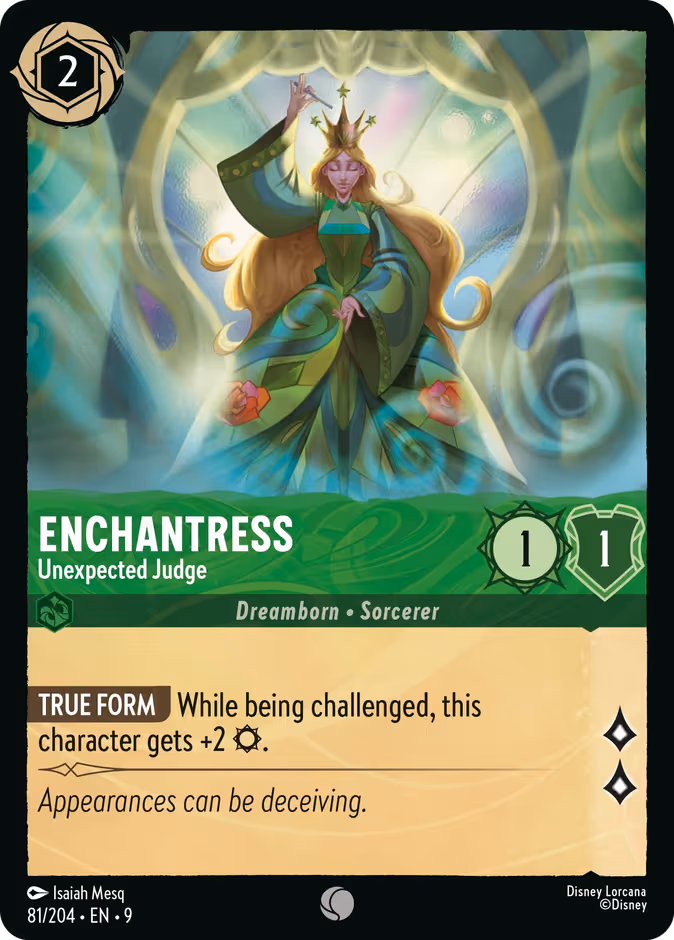 Enchantress - Unexpected Judge Lorcana card (81/204, Fabled)