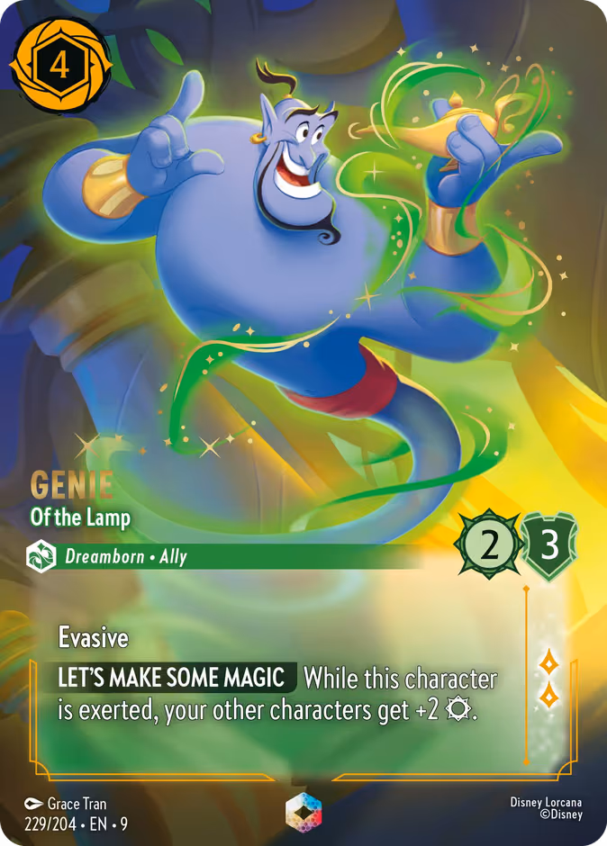Genie - Of the Lamp Lorcana card (229/204, Fabled)