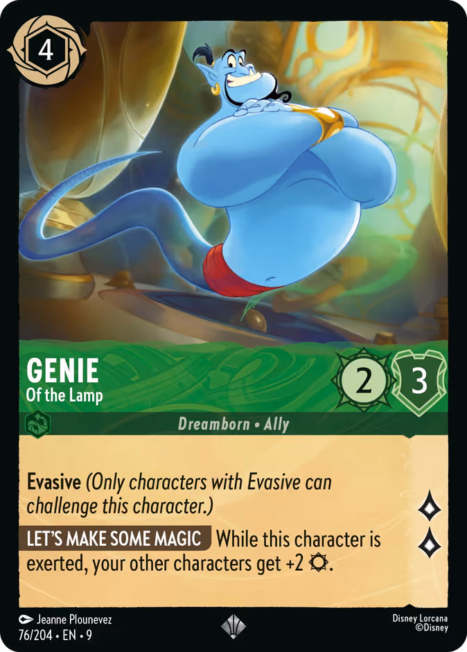 Genie - Of the Lamp Lorcana card (76/204, Fabled)