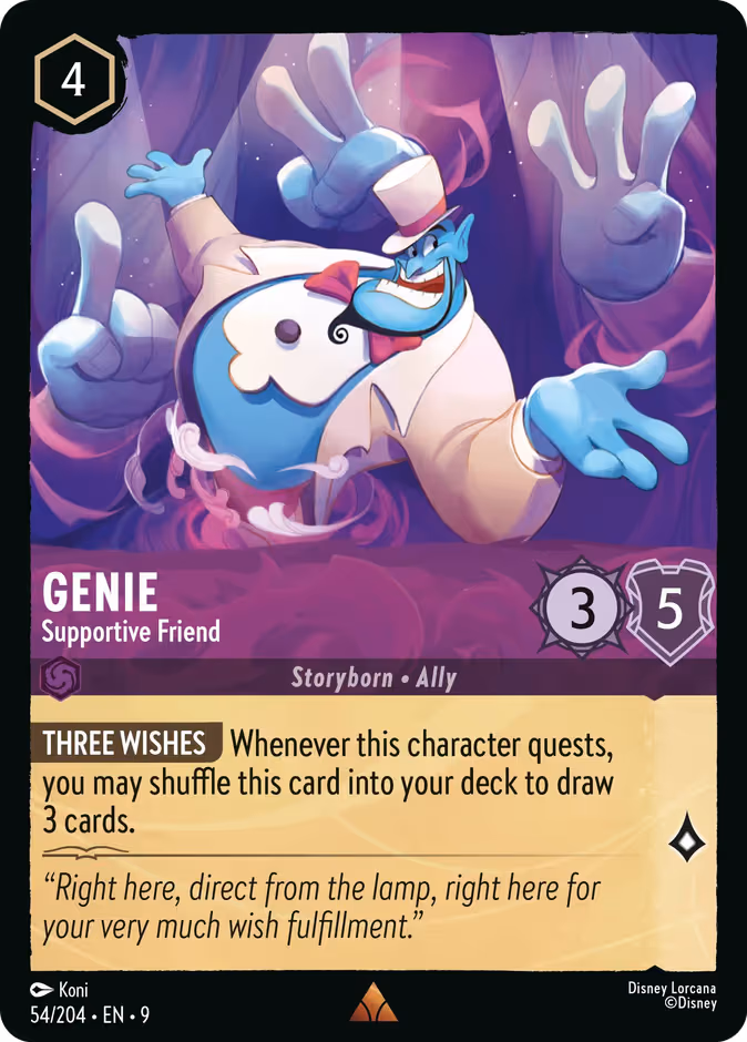 Genie - Supportive Friend Lorcana card (54/204, Fabled)