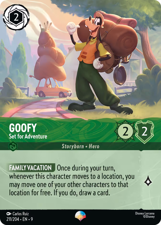 Goofy - Set for Adventure Lorcana card (211/204, Fabled)