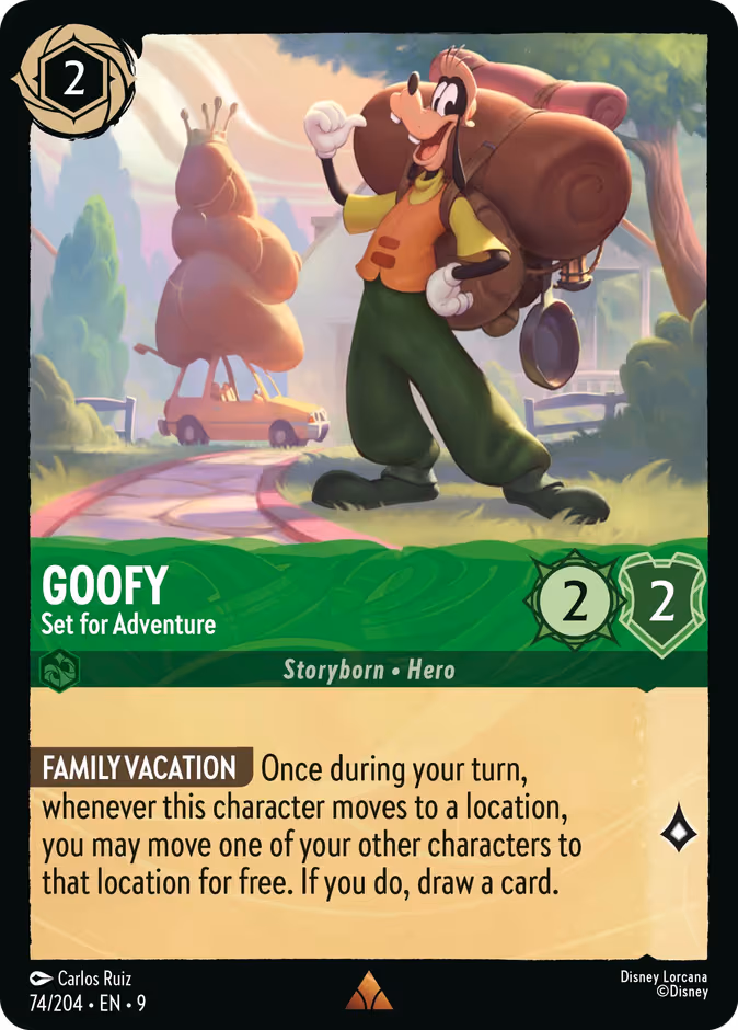 Goofy - Set for Adventure Lorcana card (74/204, Fabled)