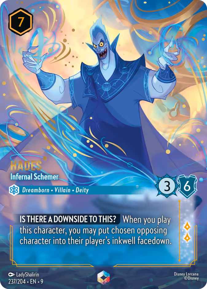 Hades - Infernal Schemer Lorcana card (237/204, Fabled)