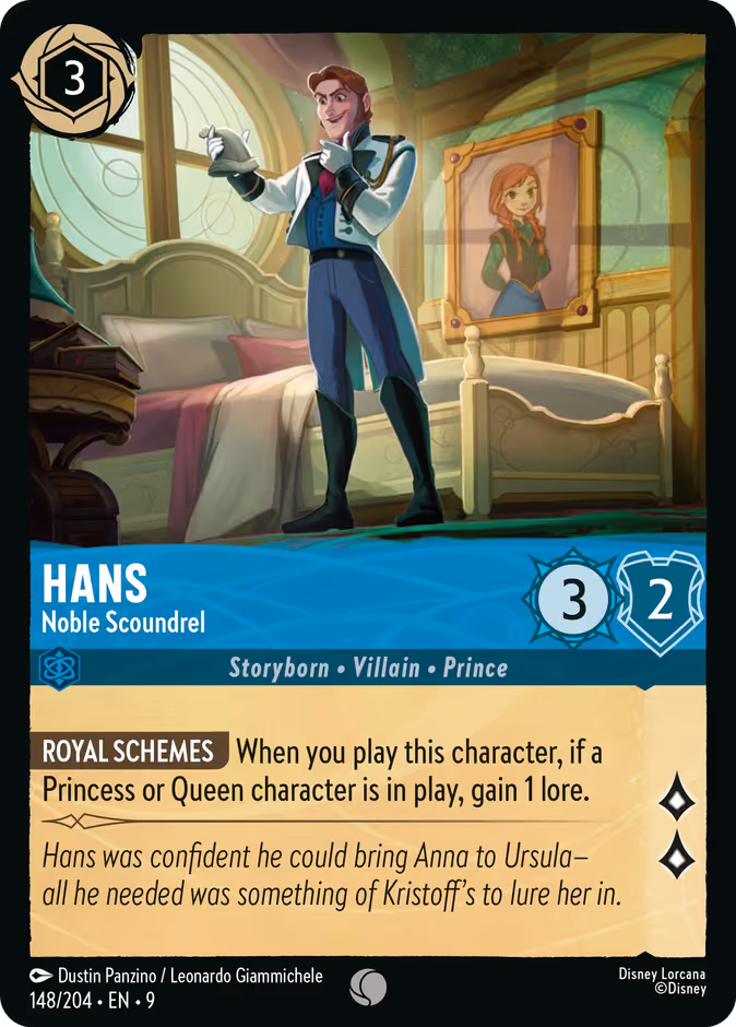 Hans - Noble Scoundrel Lorcana card (148/204, Fabled)