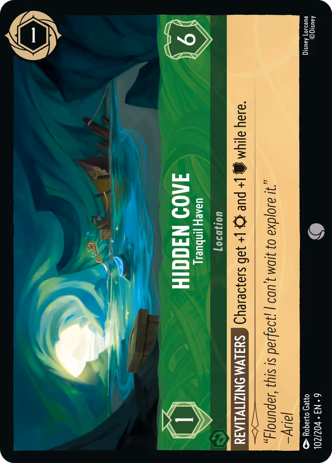 Hidden Cove - Tranquil Haven Lorcana card (102/204, Fabled)