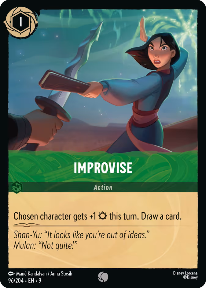 Improvise Lorcana card (96/204, Fabled)