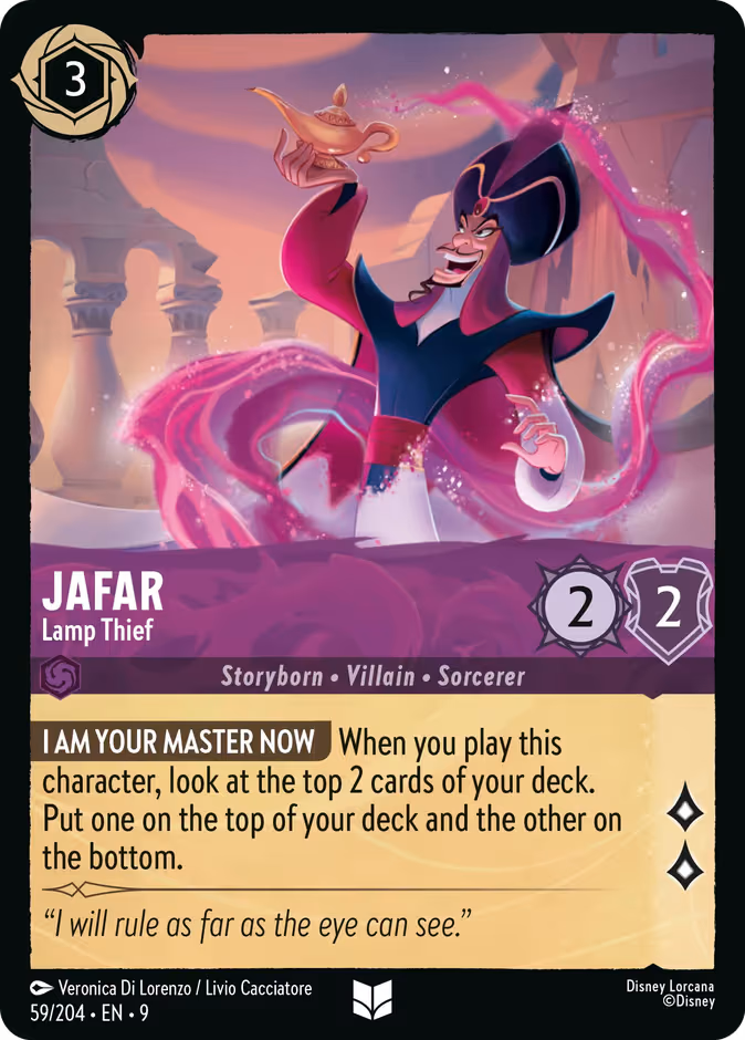 Jafar - Lamp Thief Lorcana card (59/204, Fabled)