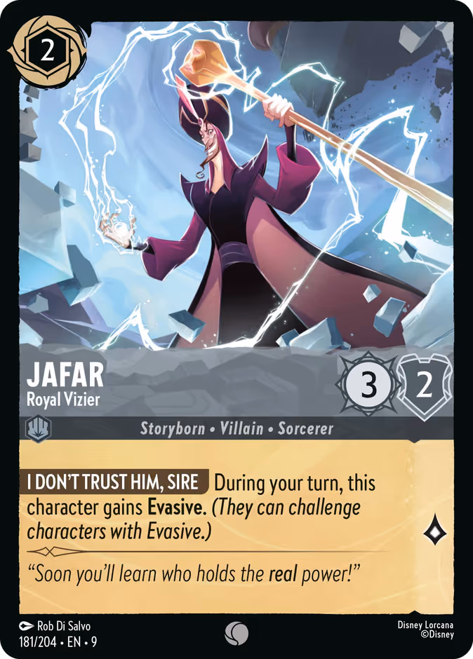 Jafar - Royal Vizier Lorcana card (181/204, Fabled)