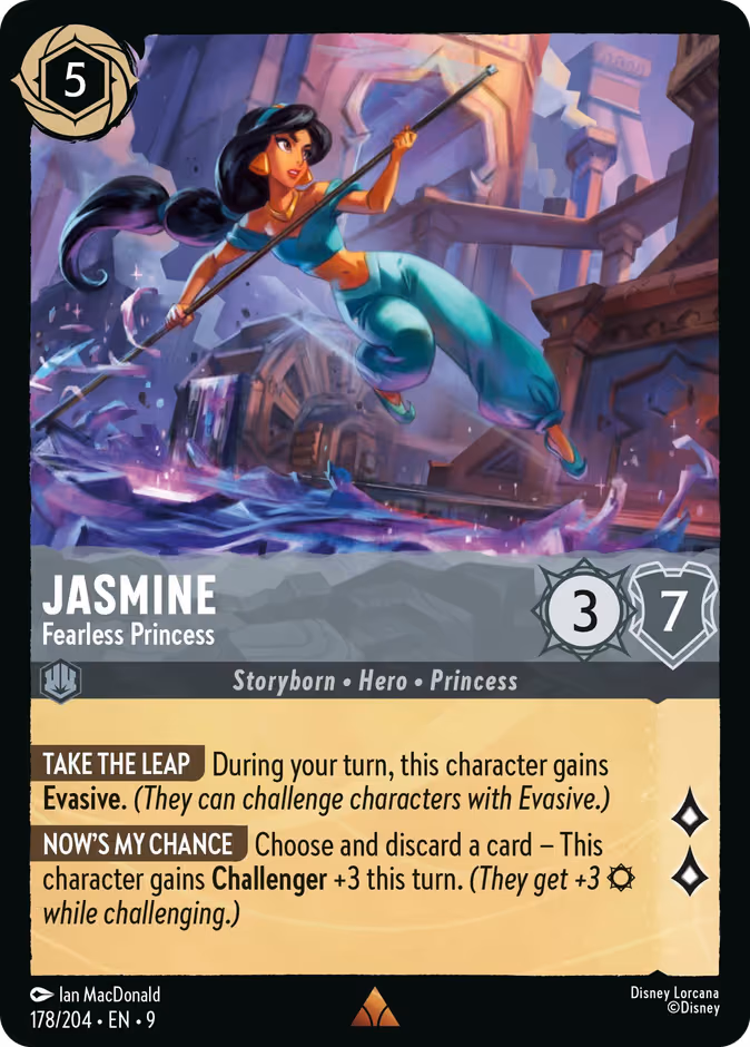 Jasmine - Fearless Princess Lorcana card (178/204, Fabled)