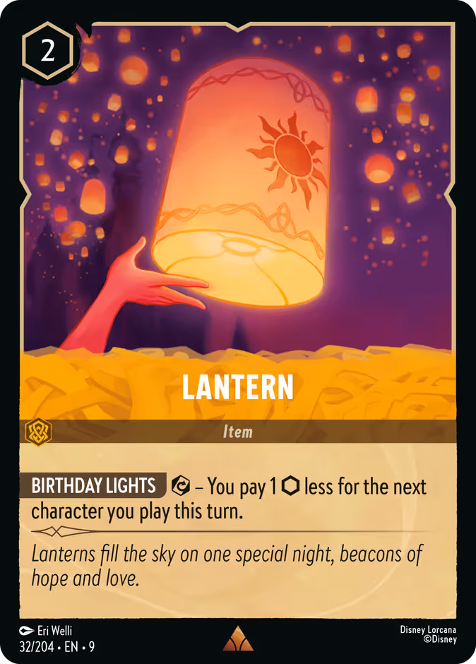 Lantern Lorcana card (32/204, Fabled)