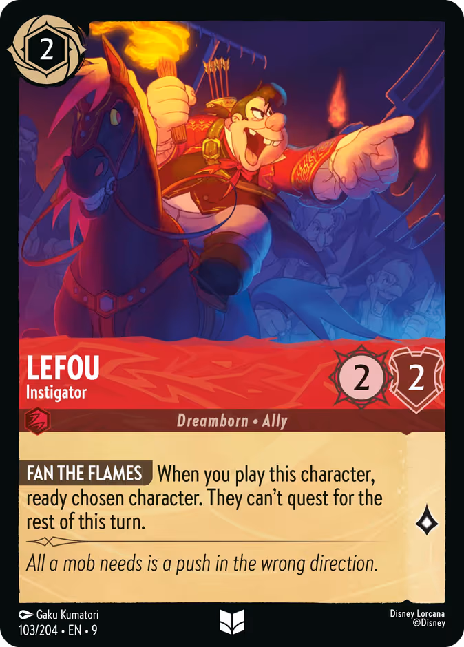 LeFou - Instigator Lorcana card (103/204, Fabled)