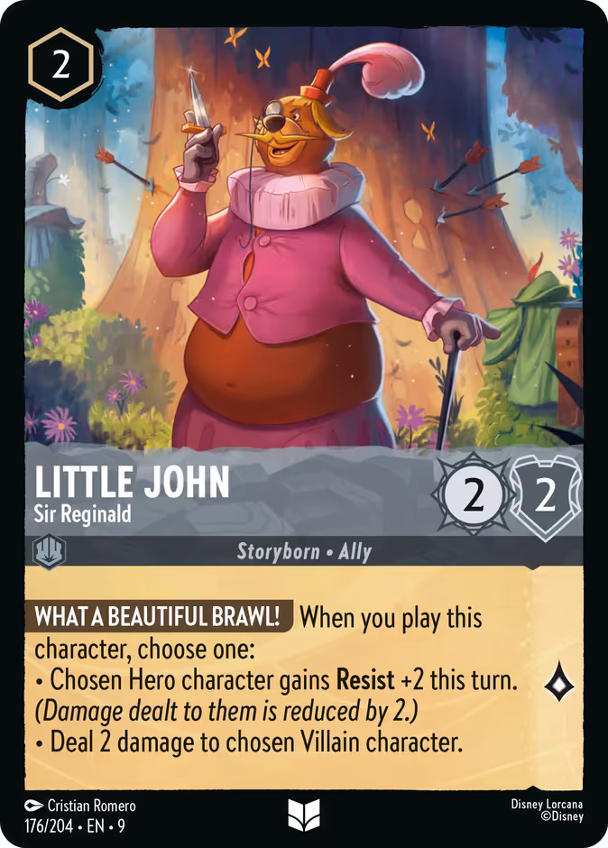 Little John - Sir Reginald Lorcana card (176/204, Fabled)