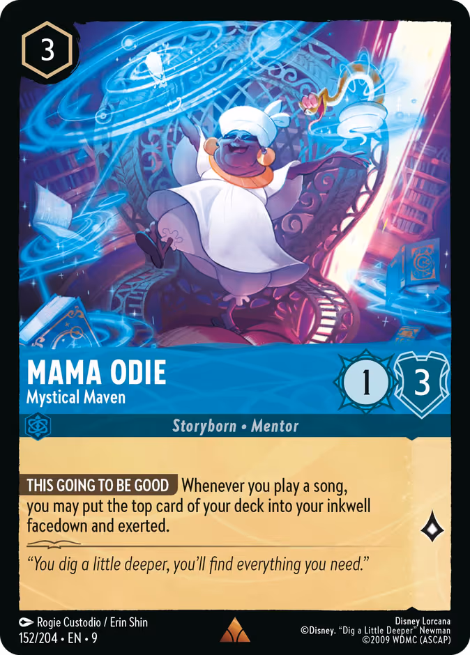 Mama Odie - Mystical Maven Lorcana card (152/204, Fabled)
