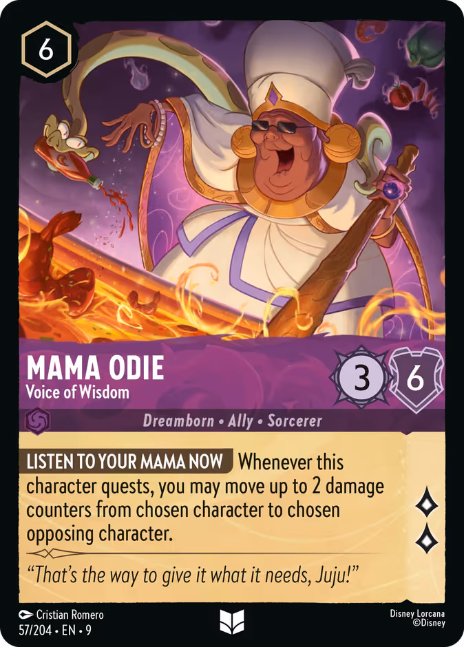 Mama Odie - Voice of Wisdom Lorcana card (57/204, Fabled)