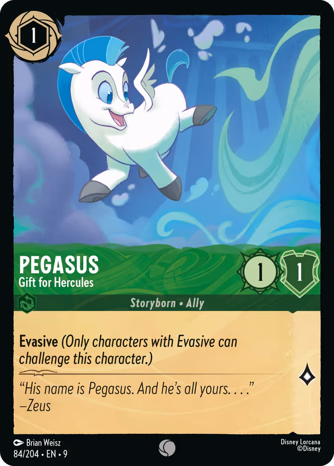 Pegasus - Gift for Hercules Lorcana card (84/204, Fabled)