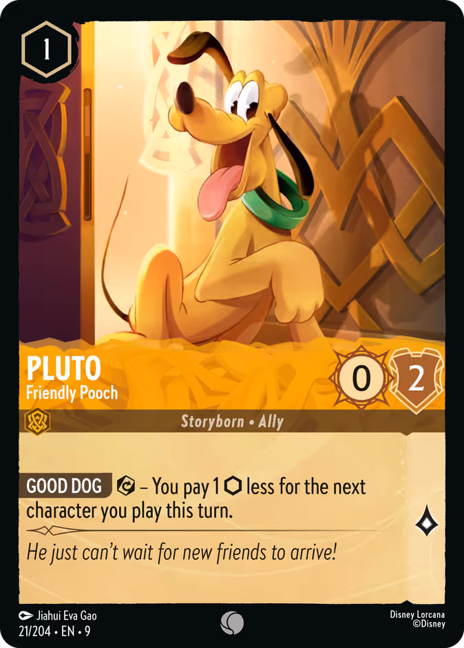 Pluto - Friendly Pooch Lorcana card (21/204, Fabled)
