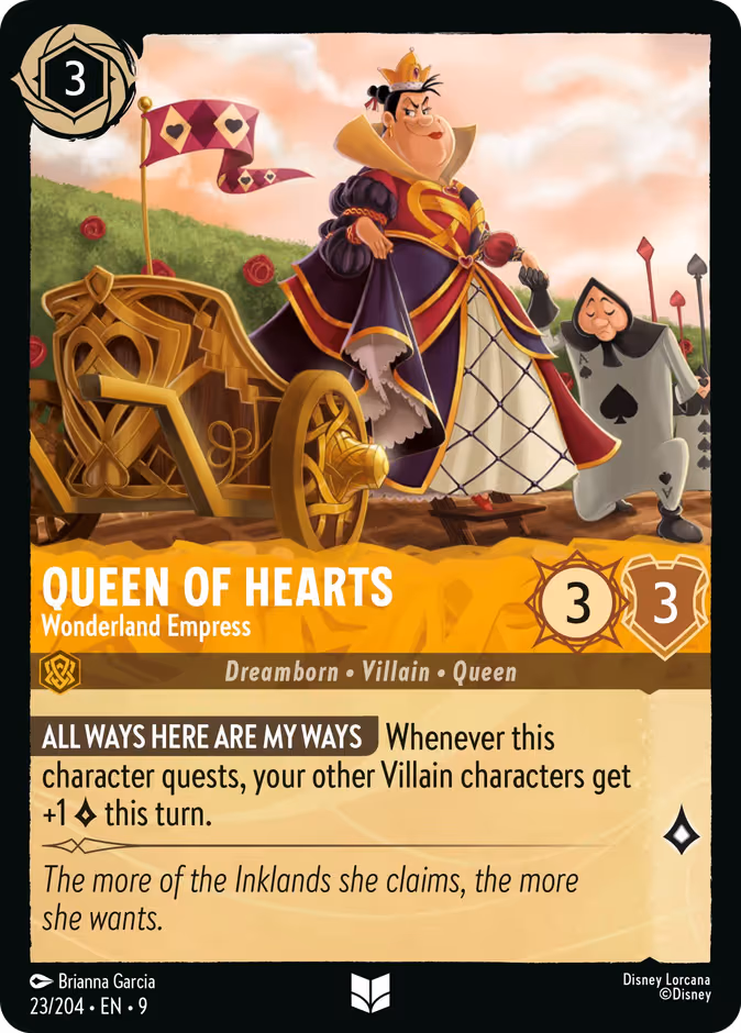 Queen of Hearts - Wonderland Empress Lorcana card (23/204, Fabled)