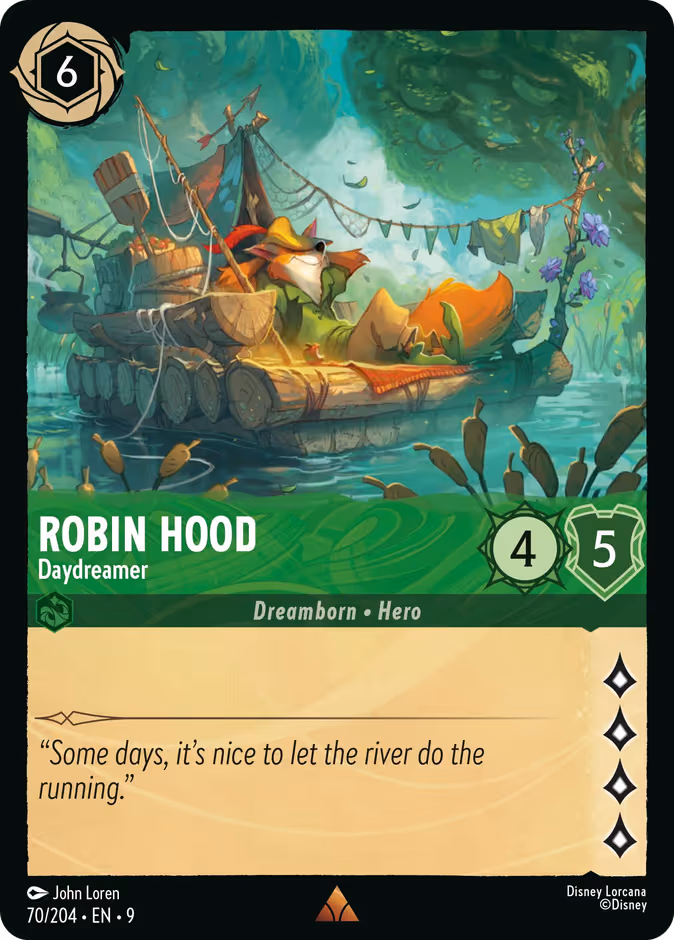 Robin Hood - Daydreamer Lorcana card (70/204, Fabled)