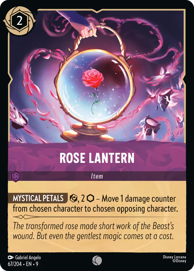 Rose Lantern Lorcana card (67/204, Fabled)