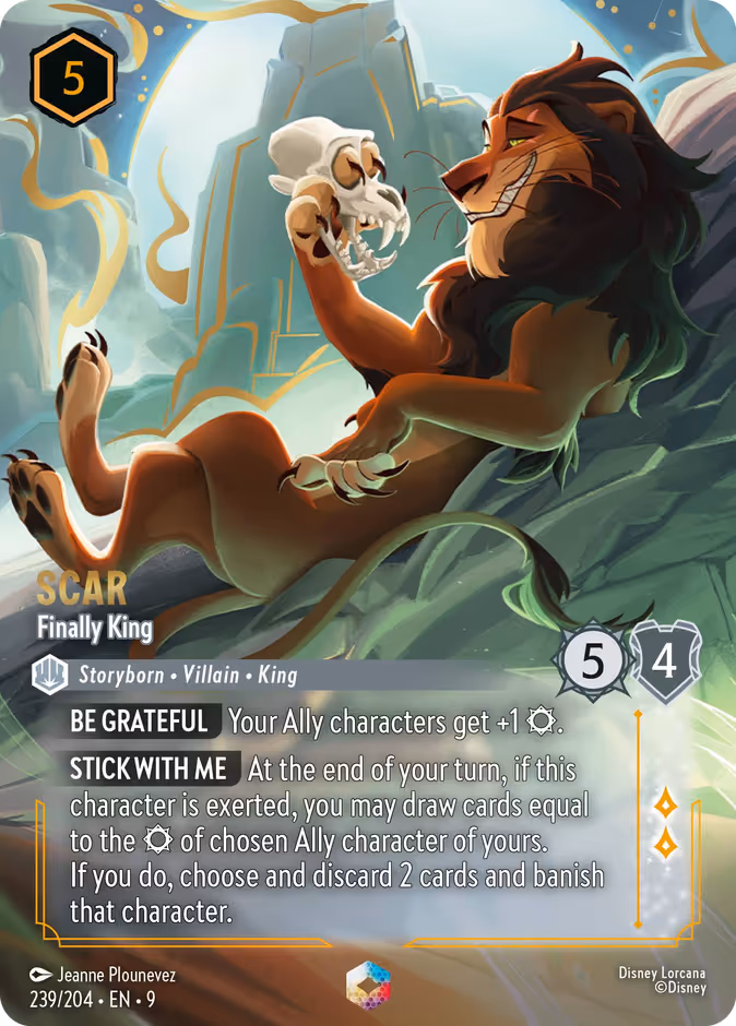 Scar - Finally King Lorcana card (239/204)