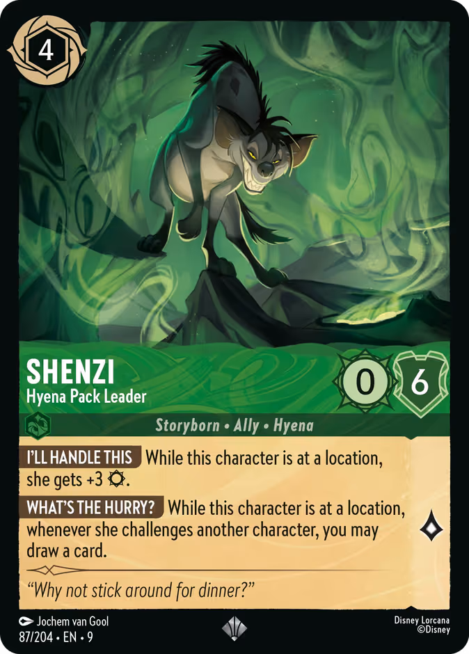 Shenzi - Hyena Pack Leader Lorcana card (87/204, Fabled)