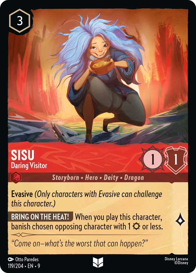 Sisu - Daring Visitor Lorcana card (119/204, Fabled)