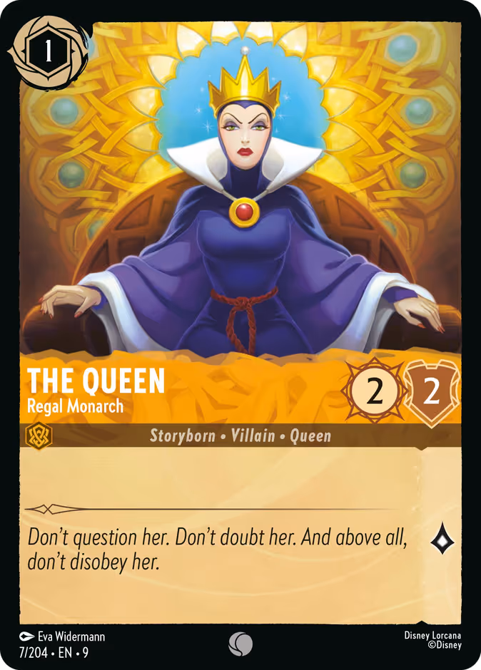 The Queen - Regal Monarch Lorcana card (7/204, Fabled)