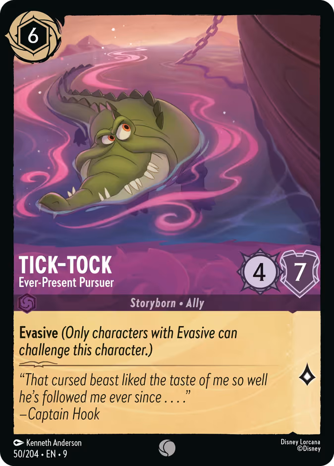 Tick-Tock - Ever-Present Pursuer Lorcana card (50/204, Fabled)