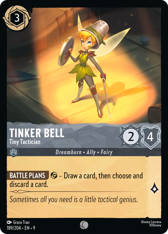 Tinker Bell - Tiny Tactician Lorcana card (189/204, Fabled)