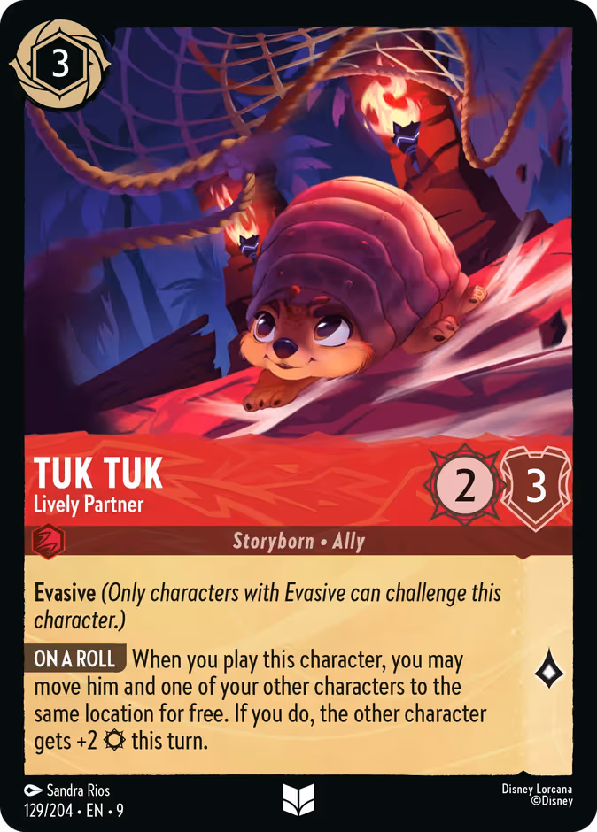 Tuk Tuk - Lively Partner Lorcana card (129/204, Fabled)