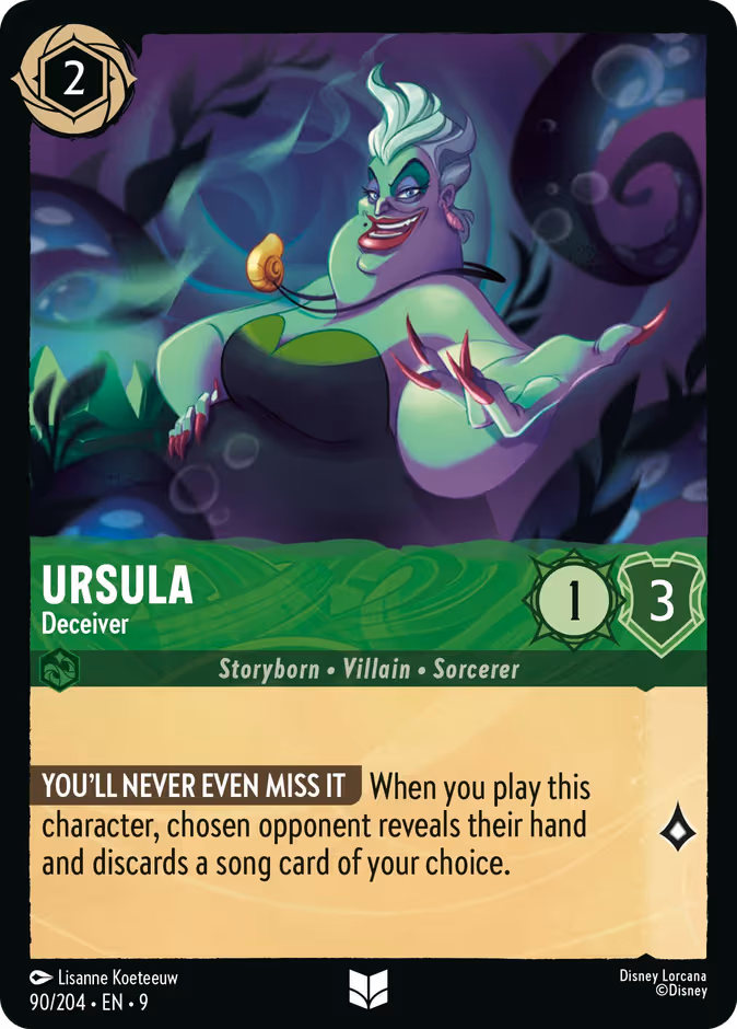 Ursula - Deceiver Lorcana card (90/204, Fabled)