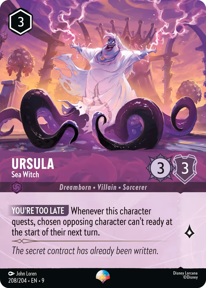 Ursula - Sea Witch Lorcana card (208/204, Fabled)